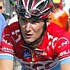 Frank Schleck at the finish of the sixth stage of the Tour de Suisse 2006